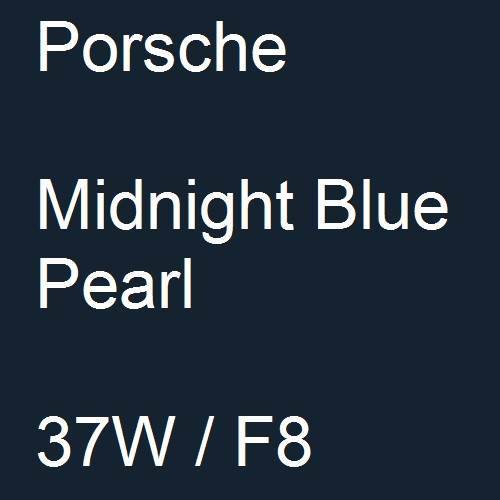 Porsche, Midnight Blue Pearl, 37W / F8.